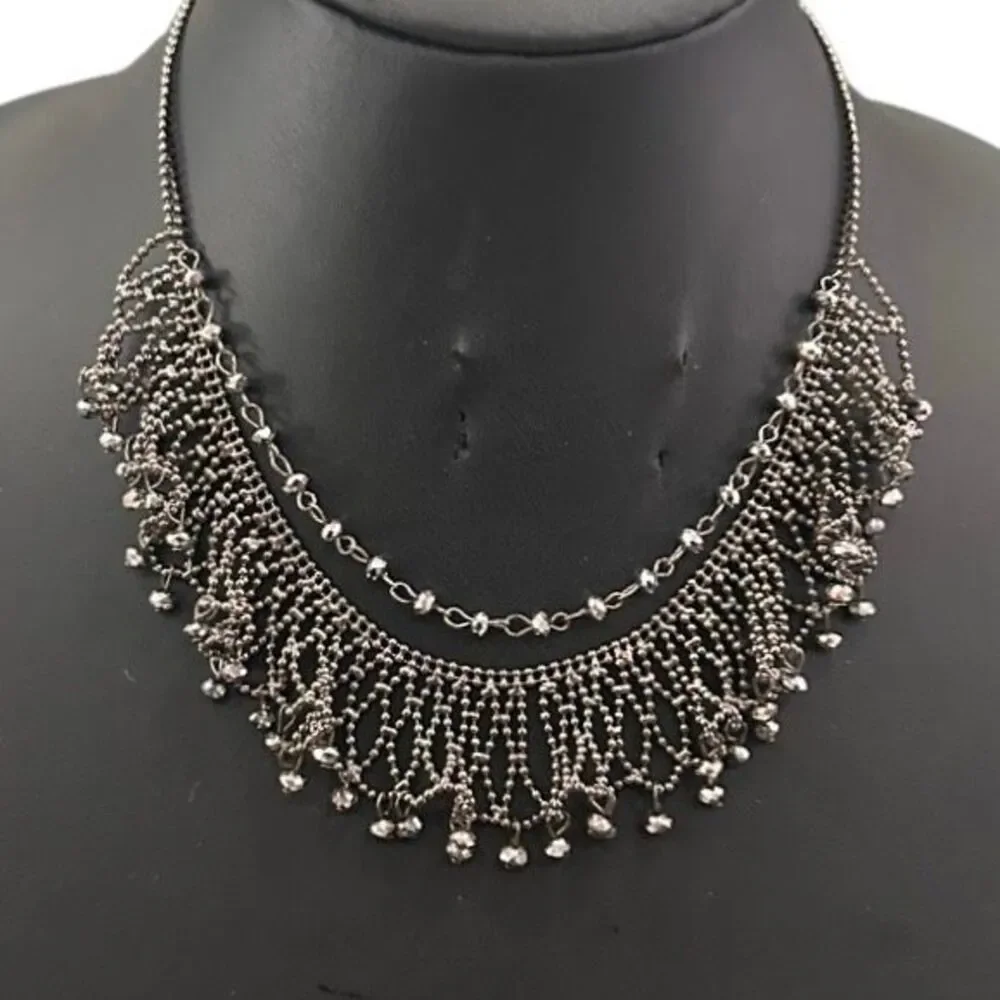Fashion Chainmail Bib Necklace Women's 16
